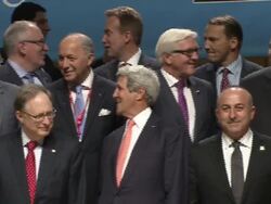 NATO Foreign Ministers Family Photo News Clip