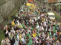 Women protest for equal rights ahead of International Women's Day News Clip