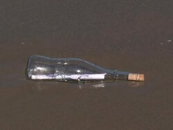 Message in the bottle. Stock Footage