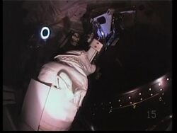 Spacewalk plus NASA presser on shuttle mission News Clip