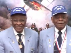 Tuskegee Airmen at Red Tails Premiere - Red Carpet, New York, NY, United States, 01/10/2012  Stock Footage