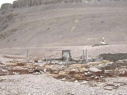 Graves and wreckage on Beechey Island of Franklin's Lost Expedition in 1845 News Clip