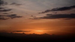 Colorful Sky After Sunset Stock Footage