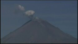 Mexico''s Popocatepetl volcano continues to release smoke and ash News Clip