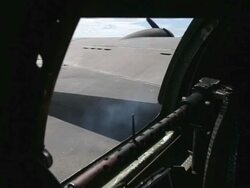 Historic Memphis Belle B-17 Plane Offers Tourists Rides Stock Footage