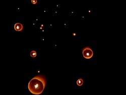 Lantern in the sky Stock Footage