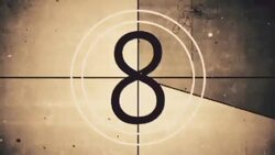 Old Film Leader with Sound (Countdown) Stock Footage