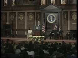 USA: CLINTON GIVES SPEECH TO STUDENTS AT GEORGETOWN UNIVERSITY News Clip
