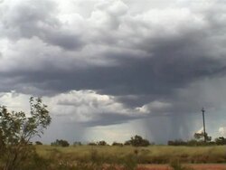 Stormy countryside Stock Footage