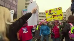 CLEAN : Americans from around the US gather at women's march in DC News Clip