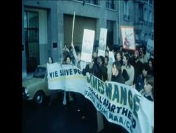 SYND 22 3 80  ANTI APARTHEID DEMONSTRATION IN PARIS Instructional Video