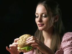 Big sandwich Stock Footage