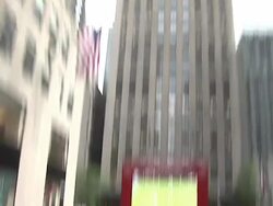 ATMOSPHERE: fans and signage Stock Footage