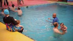 Swimming lessons for babies make a splash News Clip