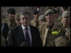 Gordon Brown visits troops News Clip