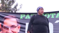 CLEAN : Peruvians protest in Lima against President Martin Vizcarra News Clip