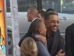 Columbus Short, Sylvain White at the 'The Losers' Premiere at Hollywood CA. (Footage by WireImage Video/GettyImages) Stock Footage