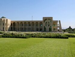 Vagharshapat, Echmiadzin cathedral, modern building Stock Footage