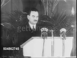 Thomas Dewey Speaks, Lincoln Day Dinner News Clip