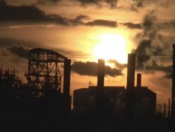 Chemical industrial pipes Stock Footage