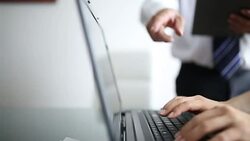 Working in office Stock Footage