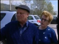 Mass funeral for quake victims, hearses; mourners reax News Clip