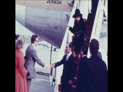 SYND 6-2-73 KING HUSSEIN ARRIVES FOR TALKS WITH PRESIDENT NIXON News Clip