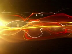 Flowing Light Streaks Background Loop - Fiery Red (Full HD) Stock Footage