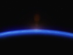 Sunrise from space Stock Footage