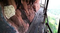 Phu Thok Walkway, Thailand Stock Footage