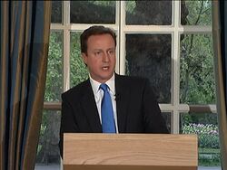 Cameron asks Lib Dems to help form British govt News Clip