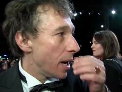 INTERVIEW - Bertrand Bonello on the Red Carpet of The Imitation Game in Marrakech 2014 Stock Footage