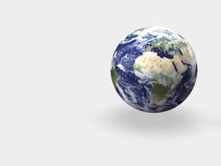 HD 1080p: rotating Earth and orbiting Moon Stock Footage