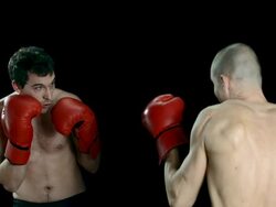 HD Super Slow-Mo: Fight Club Stock Footage