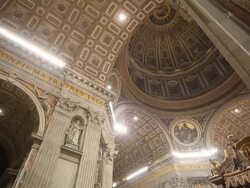 ATMOSPHERE - Midnight Mass in St. Peter's Basilica on December 25, 2012 in Vatican City, Vatican (Footage by Getty Images) Stock Footage