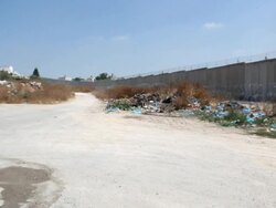 ATMOSPHERE: Israels Separation Barrier at Baqa Al Gharbiya on June 07, 2012 in Baqa Al Gharbiya, Israel (Footage by Getty Images) Stock Footage