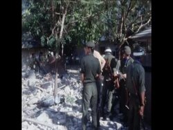 SYND 26/01/71 AFTERMATH OF GUERILLA ATTACKS IN PHNOM PENH News Clip