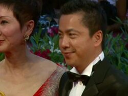 Tsui Hark, Nansun Shi, Zhonglei Wang at the Detective Dee and the Mystery of Phantom Flame: 67th Venice Film Festival at Venice . (Footage by WireImage Video/GettyImages) Stock Footage