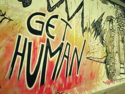 Berlin Wall, Grafitti.PAN Stock Footage