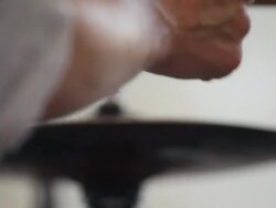 HD Drummer at Work (Loopable) Stock Footage