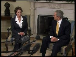 President Bush meets democrat leaders ADDS s'bite on Iraq News Clip