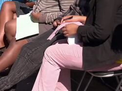 People Waiting Outside Mobile Aids Clinic News Clip