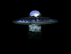 ufo with alpha channel Stock Footage