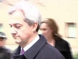 Disgraced MP Chris Huhne Leaves Court. News Clip