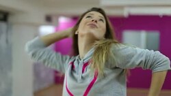 Zumba Fitness Girl Stock Footage