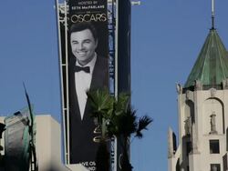 2013 Academy Awards Preparations Stock Footage