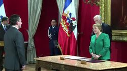 CLEAN : Chile's Bachelet names new cabinet amid scandal News Clip