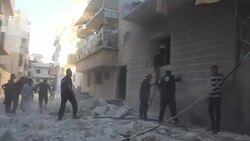 CLEAN : Air strikes in Syria's Idlib province kill 6 News Clip