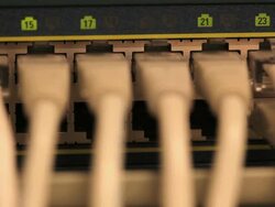 Powerfull and conect cable Stock Footage