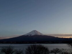 Time lapse of Mt Fuji at dusk - Stock Video Stock Footage